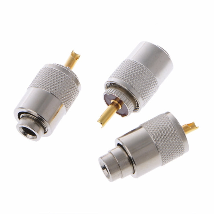 10 PCS UHF Connector Plugs PL-259 Male Solder for RG8X Coaxial Cable 10 PCS UHF Connector Plugs PL-259 Male Solder for RG8X Coaxial Cable